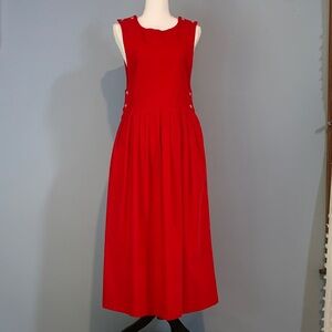 Allen Lolly England Red 100% Cotton Jumper Size 6